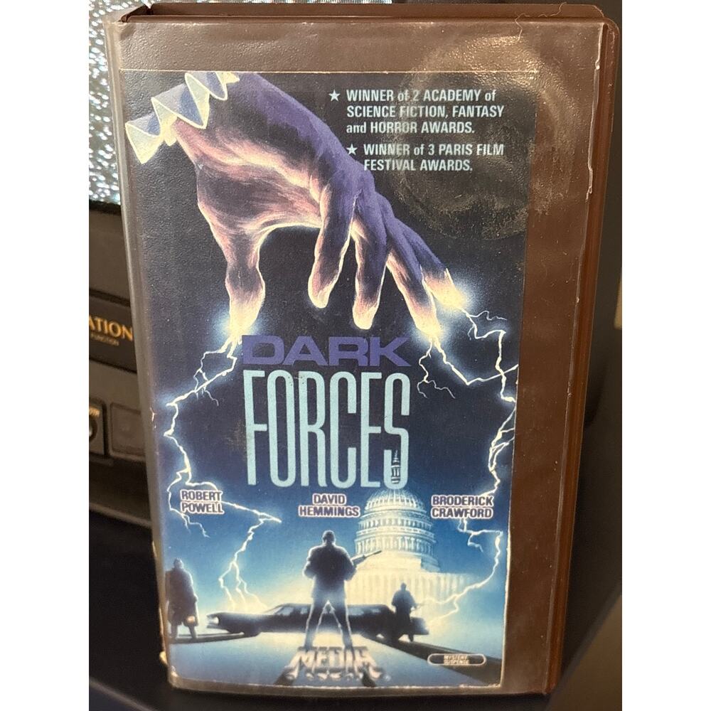 Dark forces, VHS media home entertainment 1985 thriller mystery sci-fi horror